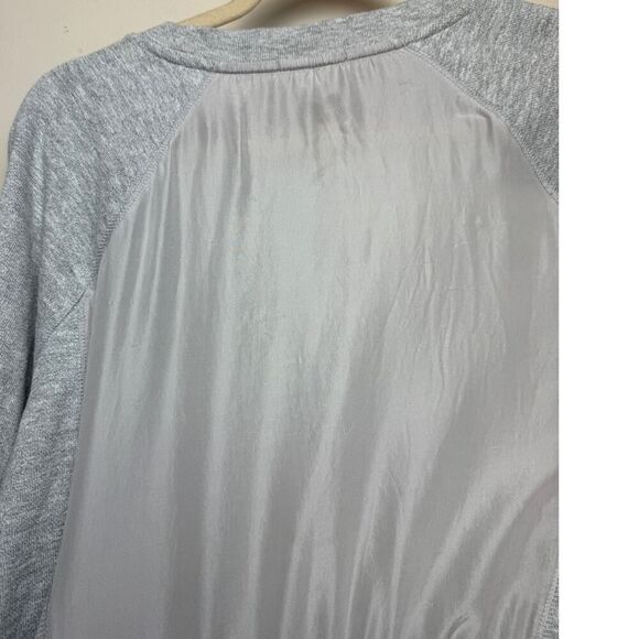 Acne Studios Grey Hobie Crop Sweatshirt with Silk Back Sz. S - Picture 6 of 6